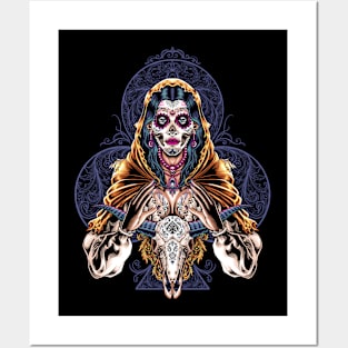 Great Dia De Los Muertos Illustration 3 Posters and Art